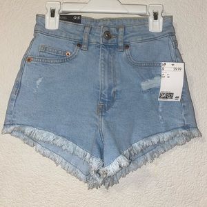 High waisted Jean shorts